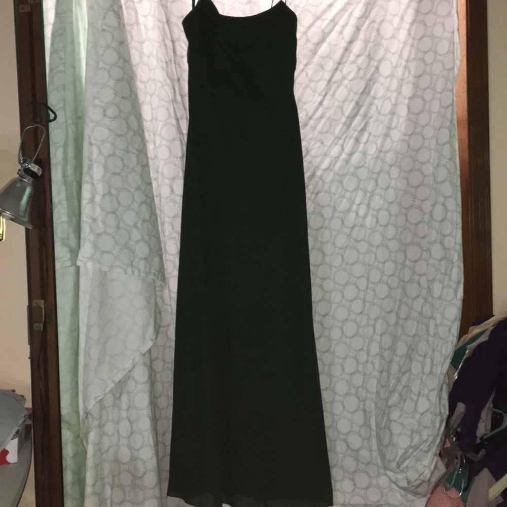 Dark Green Full Length Prom Dress